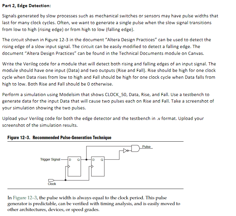 Solved Part 2, Edge Detection: Signals generated by slow | Chegg.com