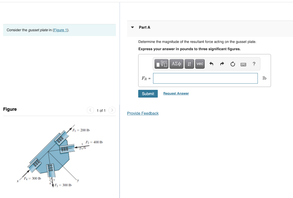 Solved Part A Consider The Gusset Plate In (Figure 1). | Chegg.com