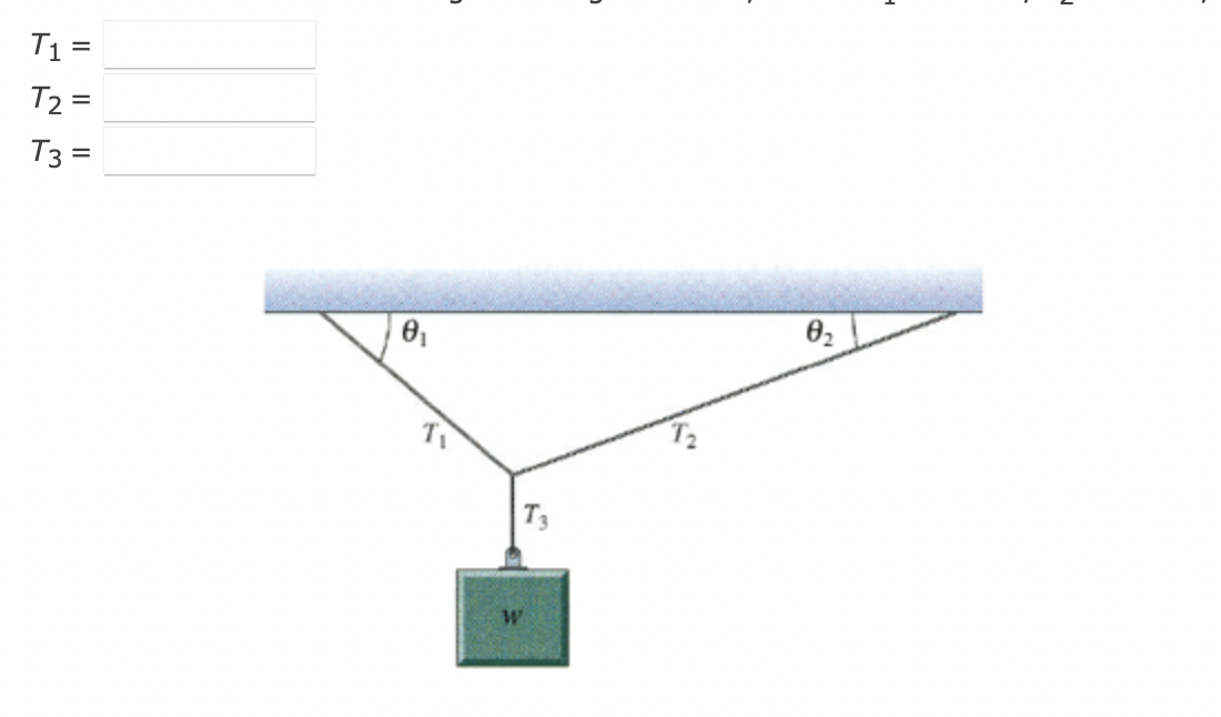 Solved Find The Tension In Each String In The Figure | Chegg.com