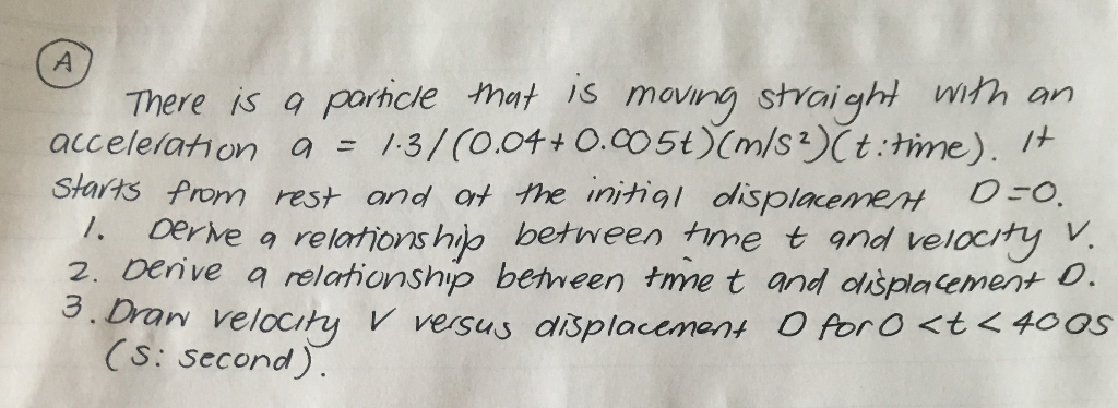 Solved This Is A Dynamics Question. Could You Please | Chegg.com