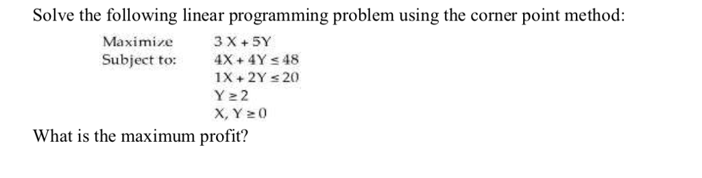 Solved Solve the following linear programming problem using | Chegg.com