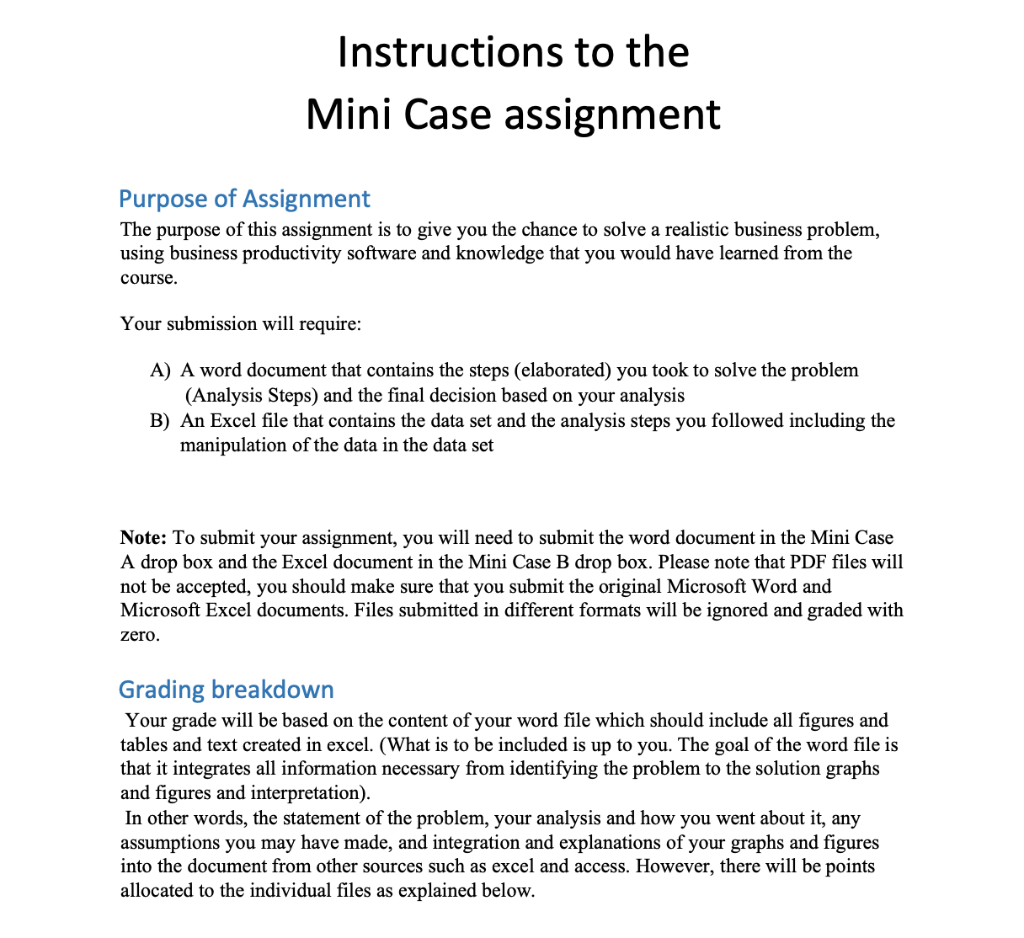 single case assignment