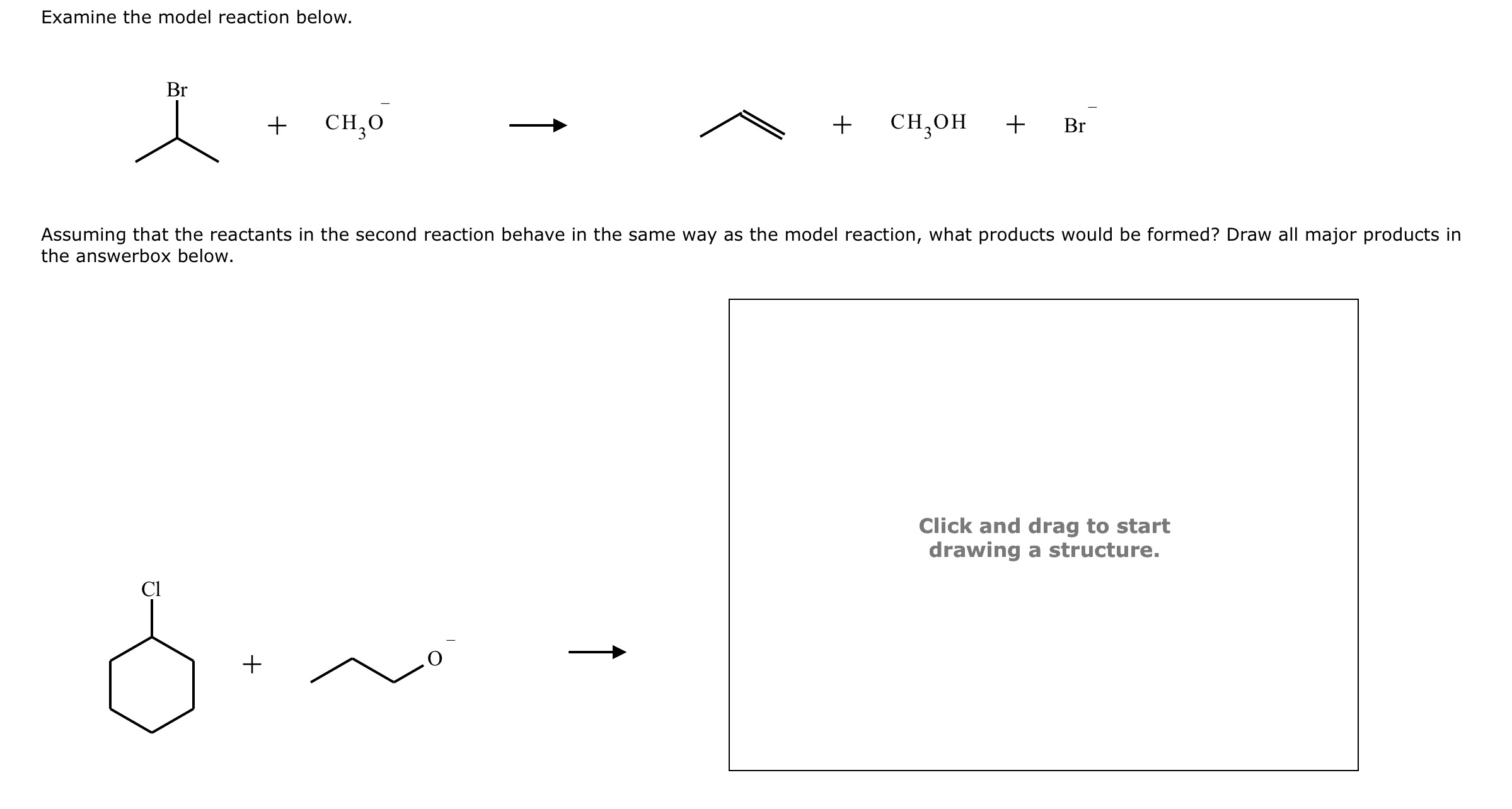 Solved Examine the model reaction below. Assuming that the | Chegg.com