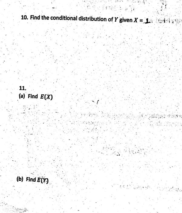 Find the conditional distribution of Y given X = (a) | Chegg.com