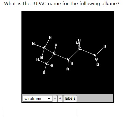 What is the IUPAC name for the following alkane?