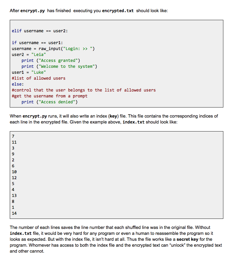 Solved Encrypt The First Program You Will Write Should Be | Chegg.com