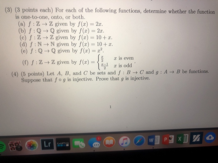 Solved (3) (3 points each) For each of the following | Chegg.com