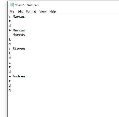 Solved Write a program that reads in a set of commands, one | Chegg.com