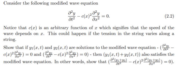 Solved (2)2 33 Ar2 Consider The Following Modified Wave 