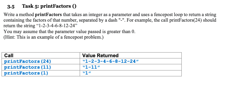 Solved Java code, no system.out.println needed and no | Chegg.com