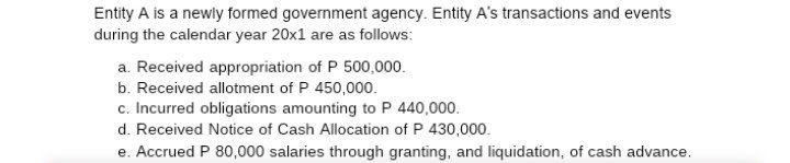 Solved Entity A is a newly formed government agency. Entity | Chegg.com
