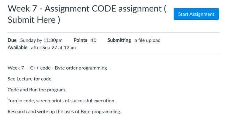 Week 7 - Assignment CODE assignment ( Submit Here ) | Chegg.com