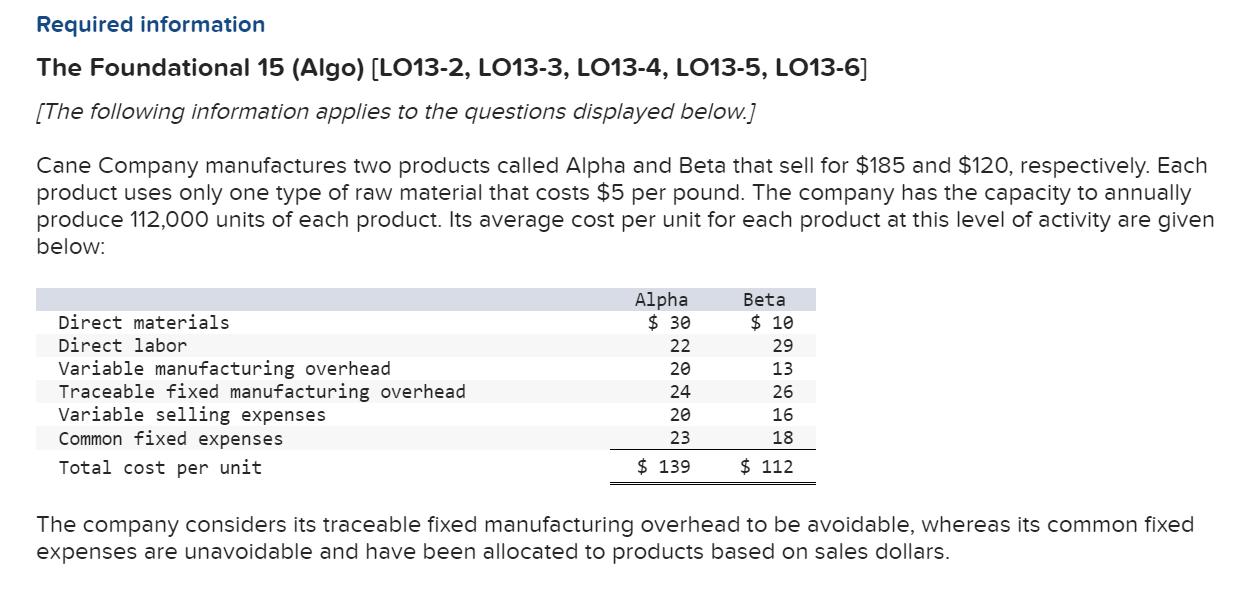 Solved 1. What is the total amount of traceable fixed