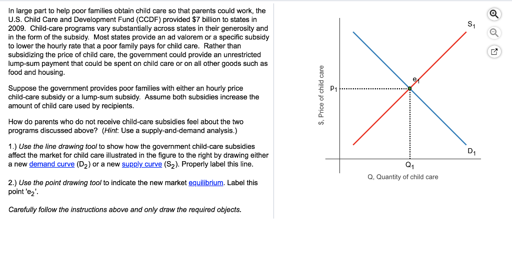 Solved In large part to help poor families obtain child care | Chegg.com