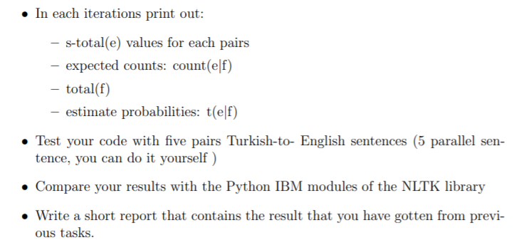 In this assignment you are asked to implement the IBM | Chegg.com