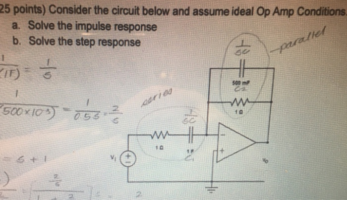 Solved 25 points) Consider the circuit below and assume | Chegg.com