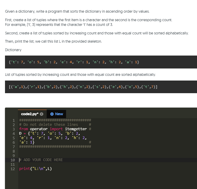 Solved Python Order Has To | Chegg.com