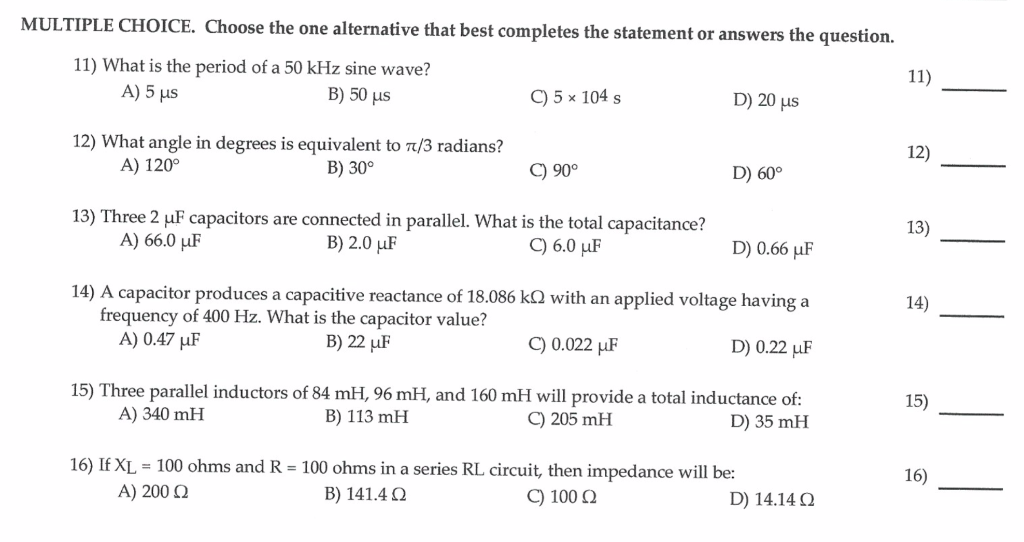 Solved Multiple Choice Choose The One Alternative That B Chegg Com