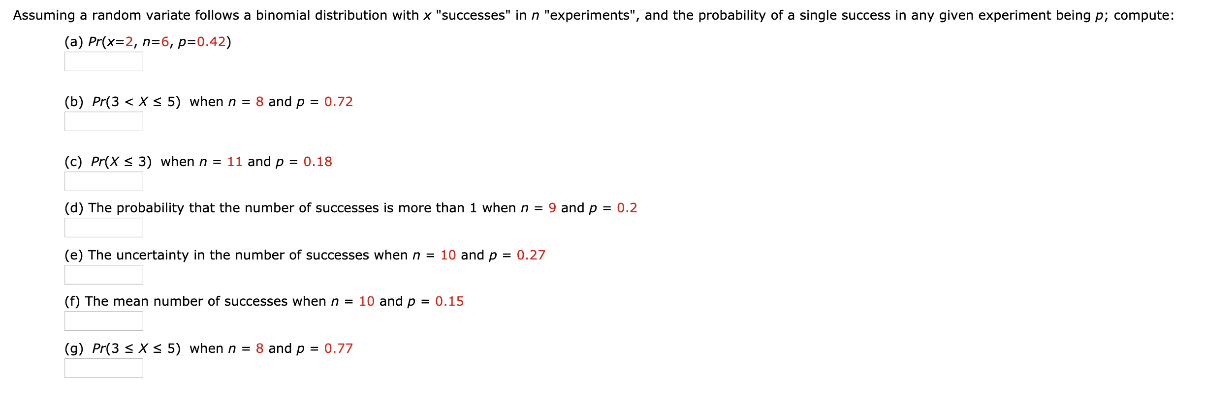 Solved Assuming A Random Variate Follows A Binomial Distr Chegg Com