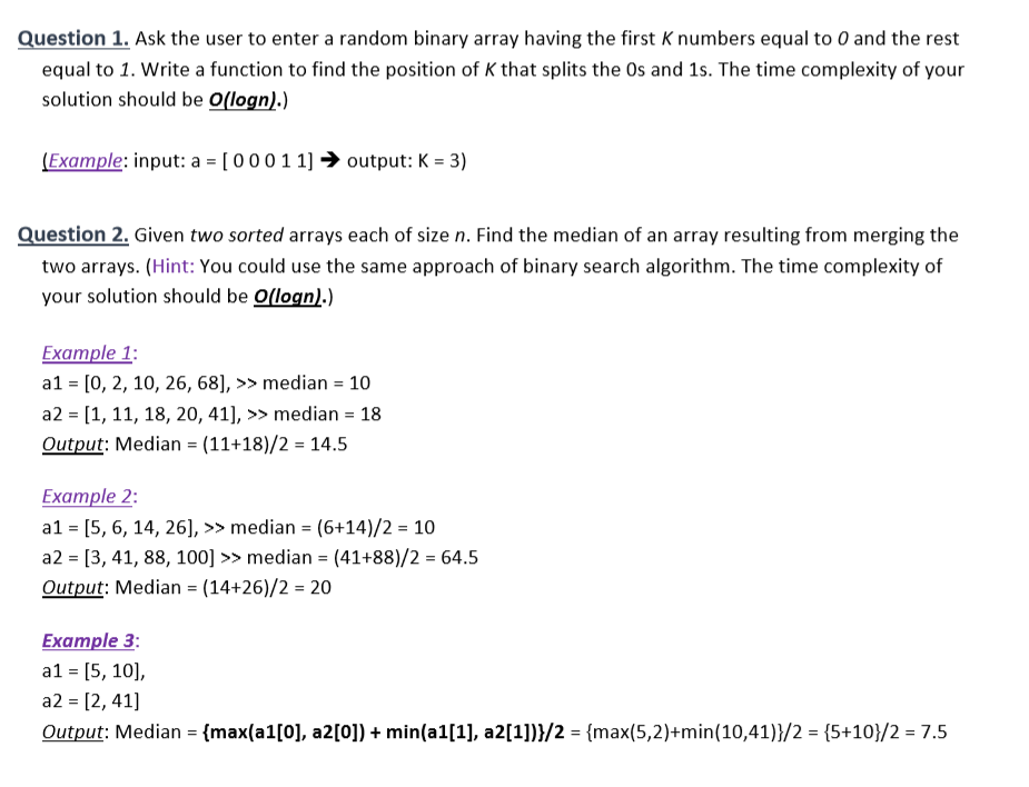 Solved Question 1 Ask The User To Enter A Random Binary Chegg Com
