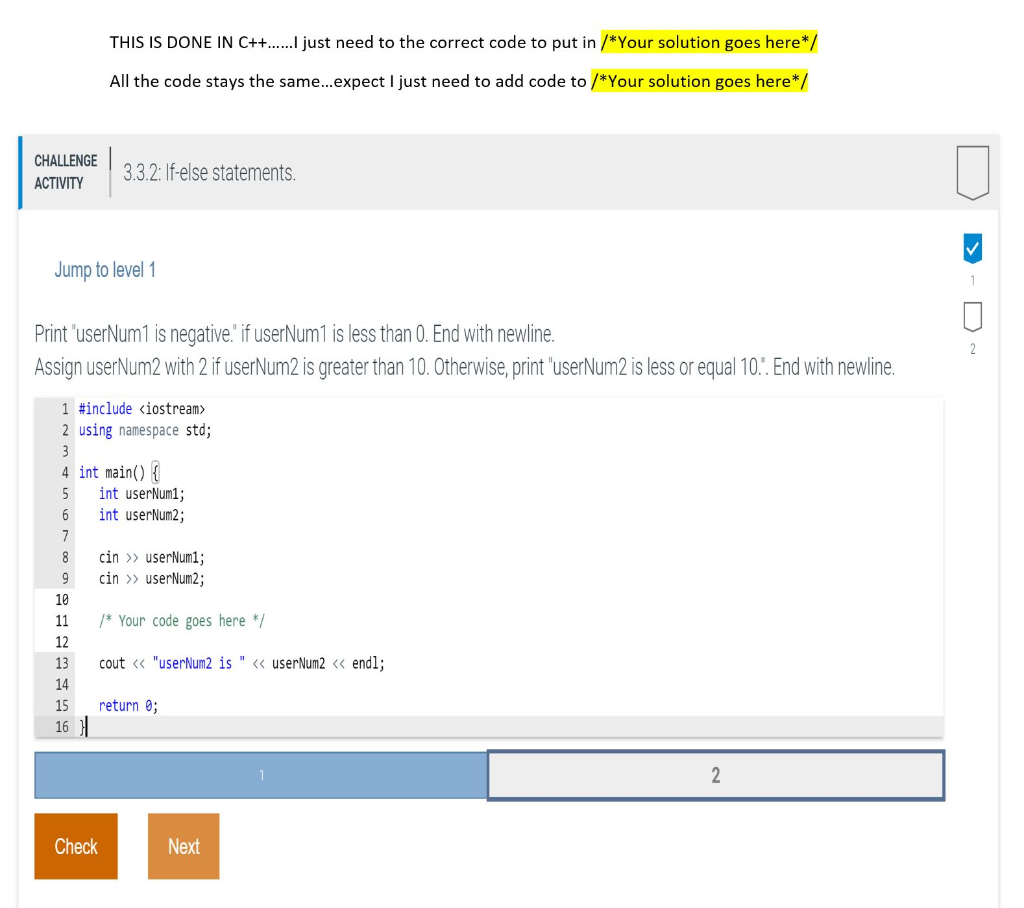 Solved THIS IS DONE IN C++......I just need to the correct | Chegg.com