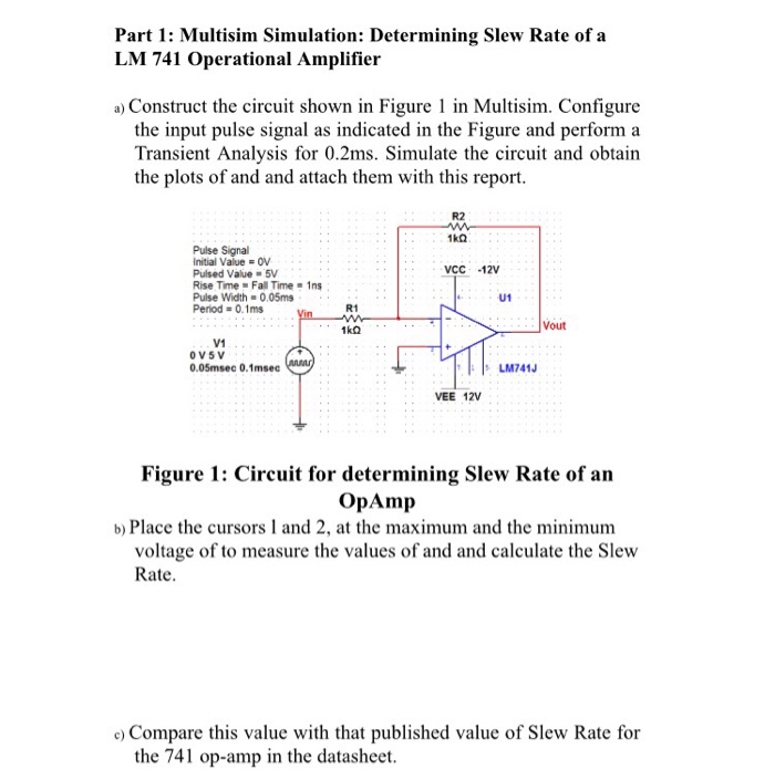 Solved Construct the circuit shown in Figure 1 in Multisim. | Chegg.com