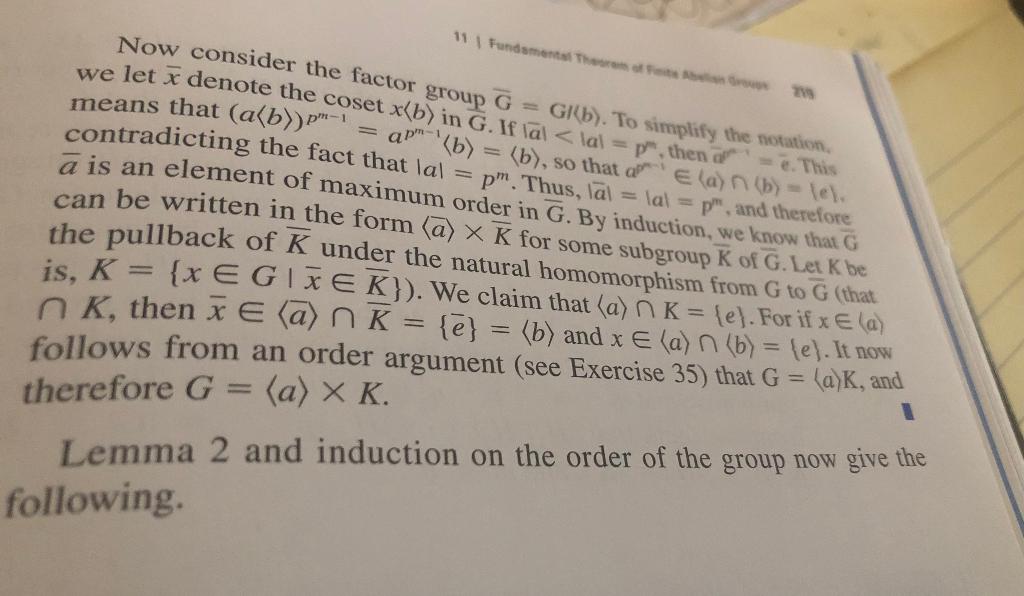 Solved Can The Fundamental Theorem For Finite Abelian Groups