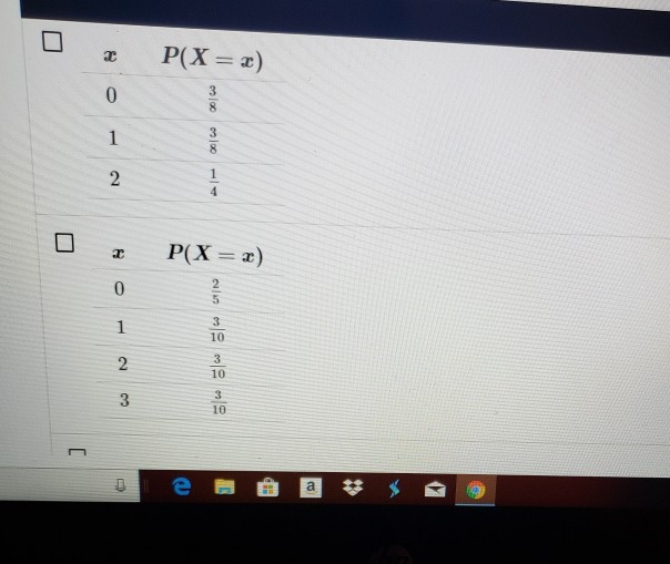 Solved Which of the following tables shows a valid | Chegg.com
