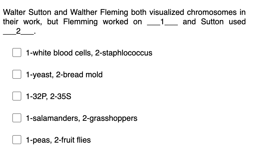 Solved Walter Sutton and Walther Fleming both visualized | Chegg.com