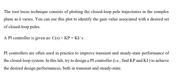 Solved THEORY Root Locus Design Is A Common Control System | Chegg.com