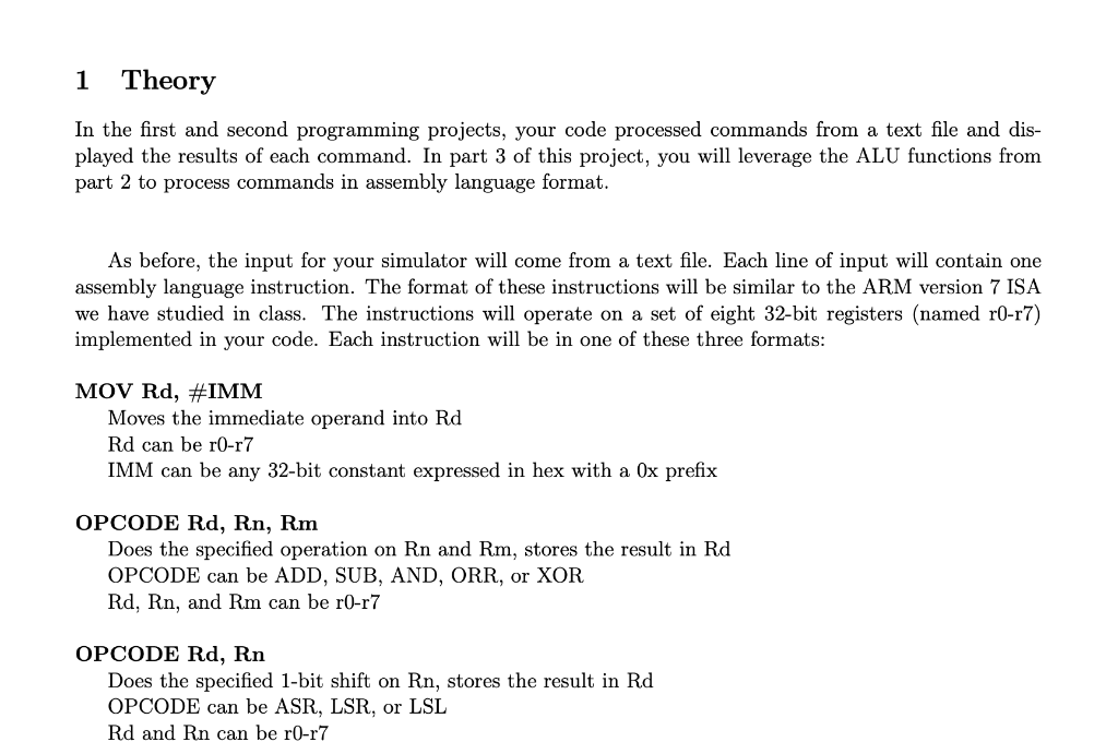 Solved 1 Theory In the first and second programming | Chegg.com