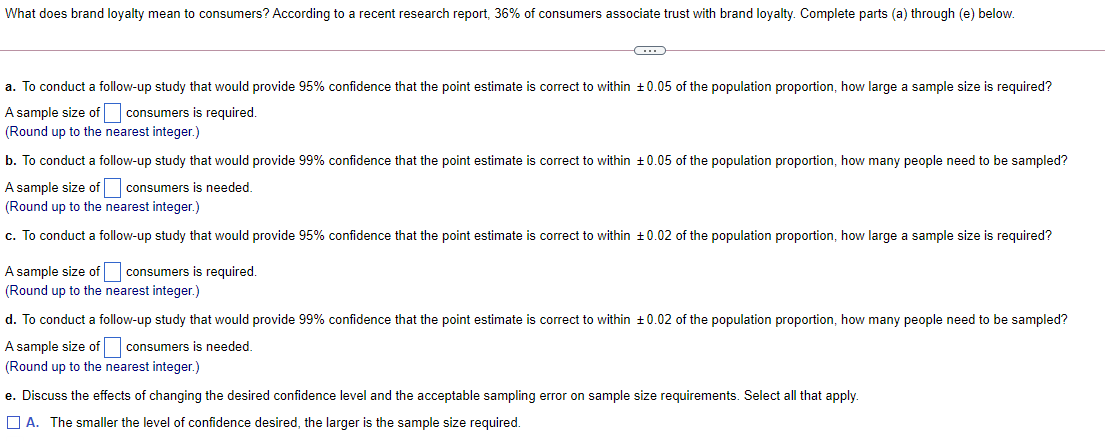 Solved What does brand loyalty mean to consumers? According | Chegg.com