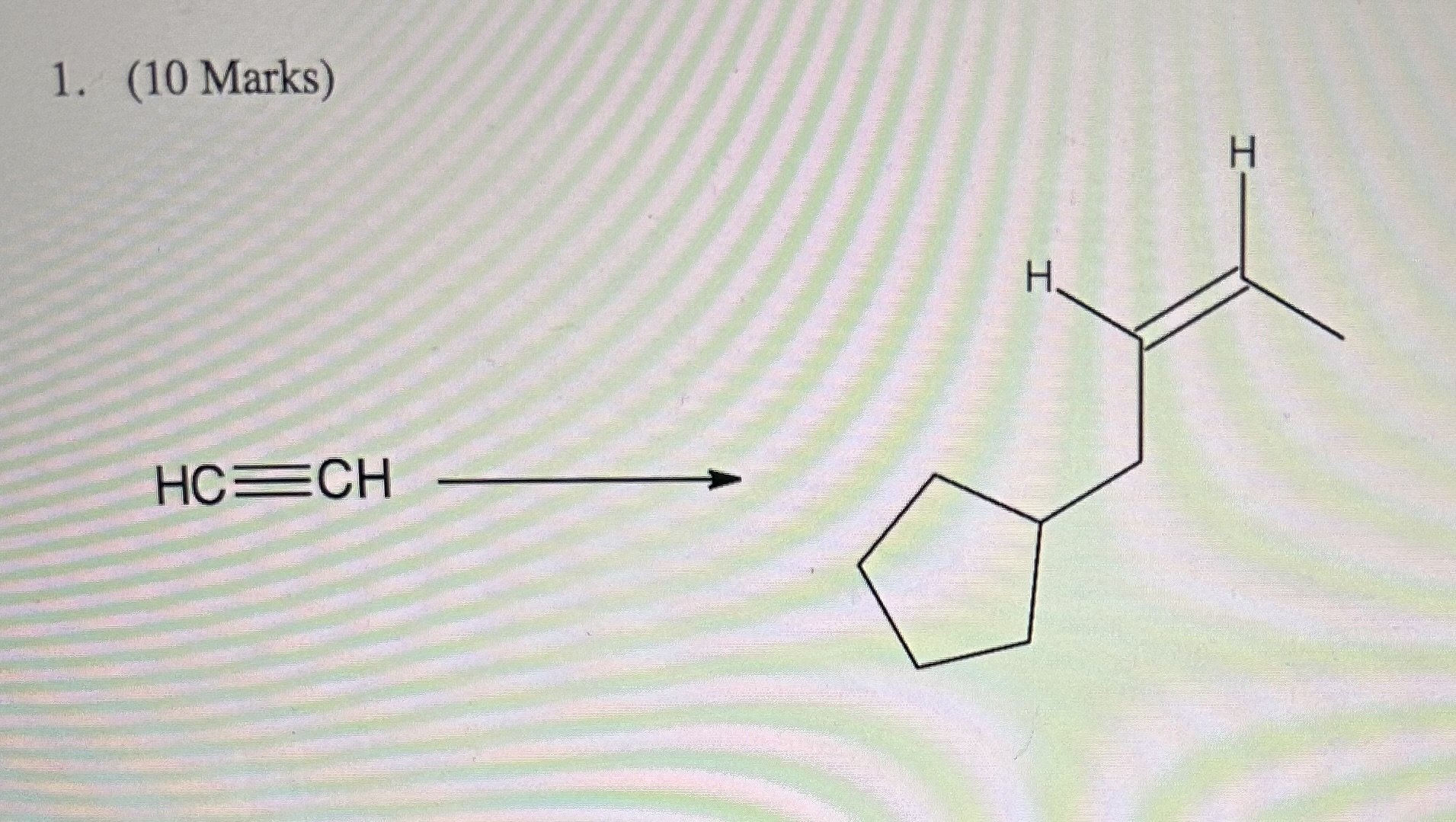 Solved Synthesize the following compounds from the given