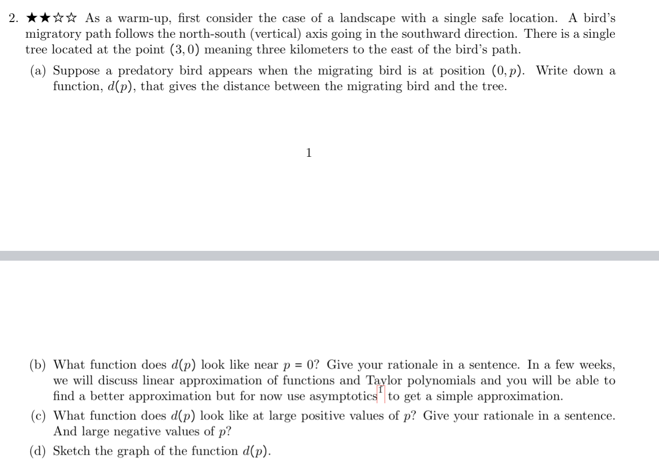 Solved ⋆⋆ 论岤 As a warm-up, first consider the case of a | Chegg.com