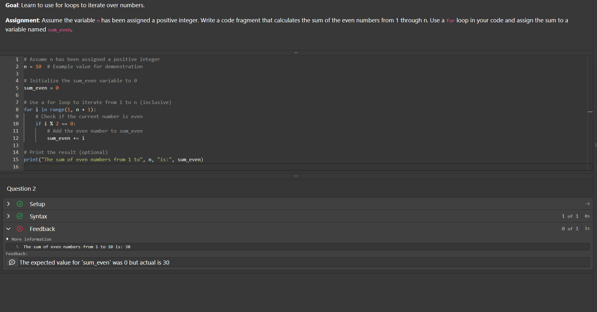 Solved THIS IS PYTHON ﻿FIX CODE TO GET GREEN CHECKS on