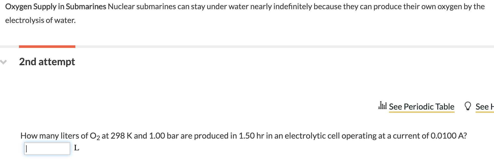 Solved Oxygen Supply in Submarines Nuclear submarines can