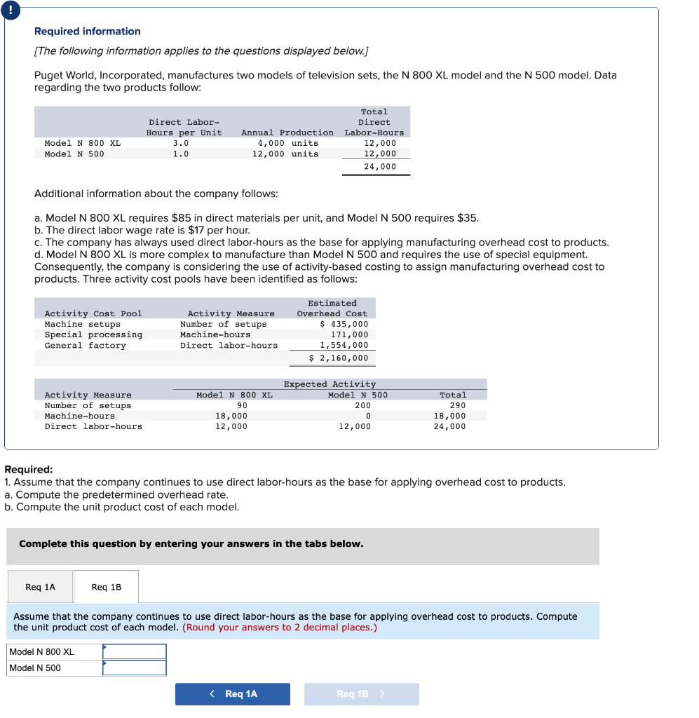 Solved Required information (The following information | Chegg.com