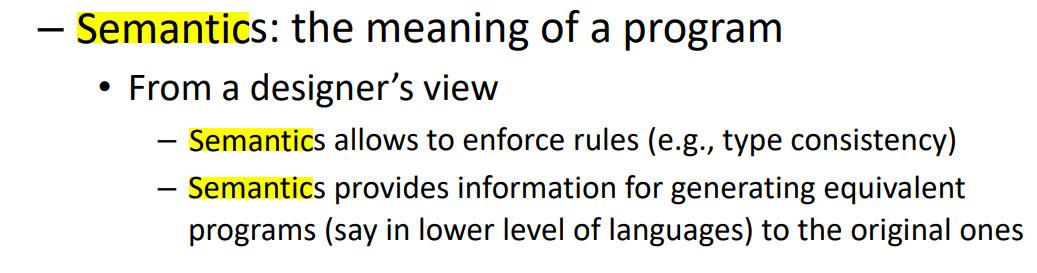 Solved (20) a) Give two examples of semantic rules (NOTE: | Chegg.com