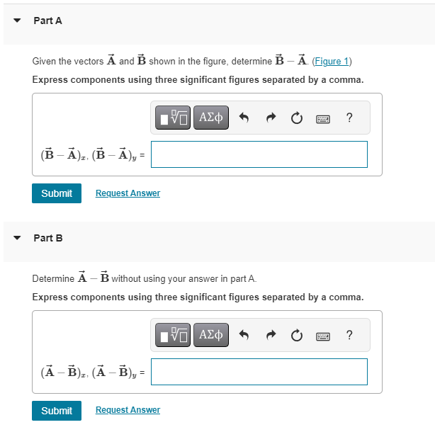 Solved Given The Vectors A And B Shown In The Figure, | Chegg.com