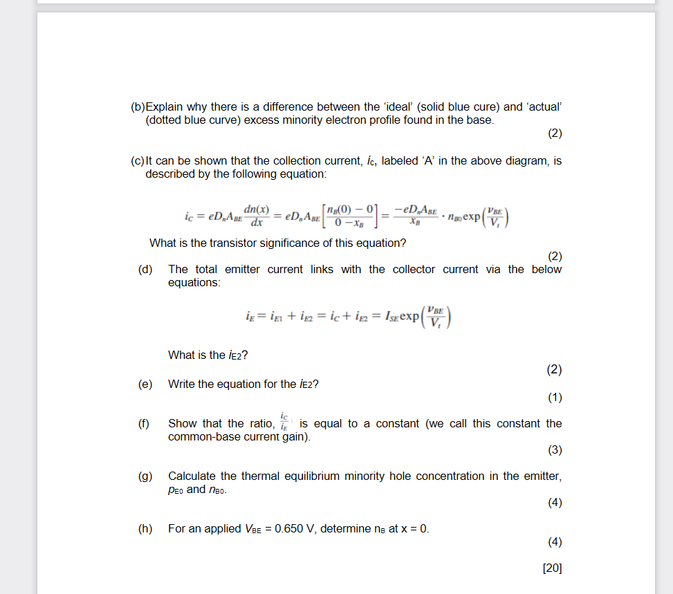 Solved Question 2 - Forward Active Mode (FAM) This question | Chegg.com