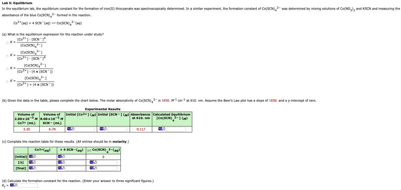 Solved Lab 5 Equilibrium In the equilibrium lab, the