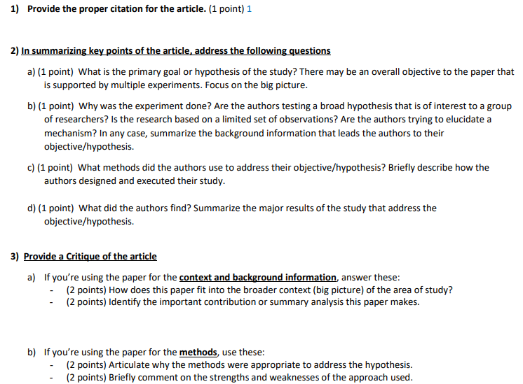 Biology Annotated Bibliography