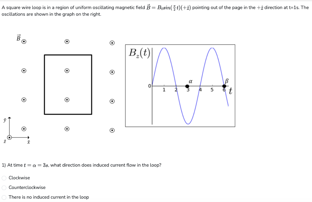 Solved A square wire loop is in a region of uniform | Chegg.com
