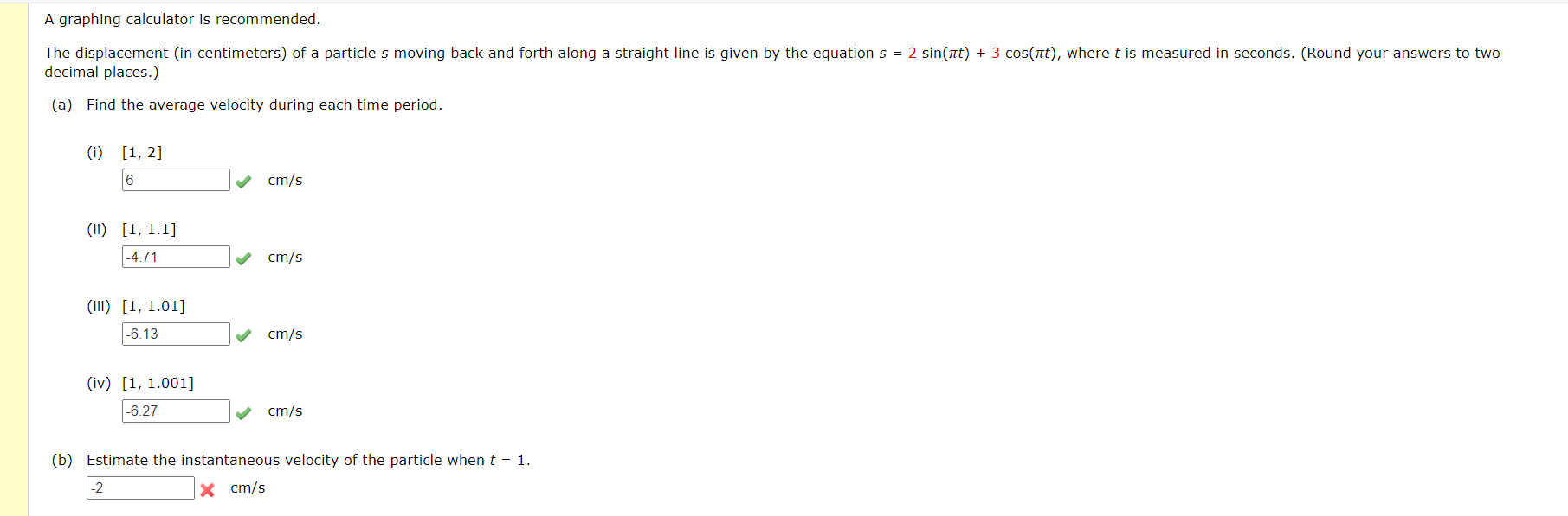 Solved A Graphing Calculator Is Recommended. The | Chegg.com