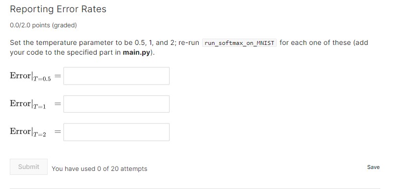 Reporting Error Rates0.02.0 points (graded)Set the | Chegg.com