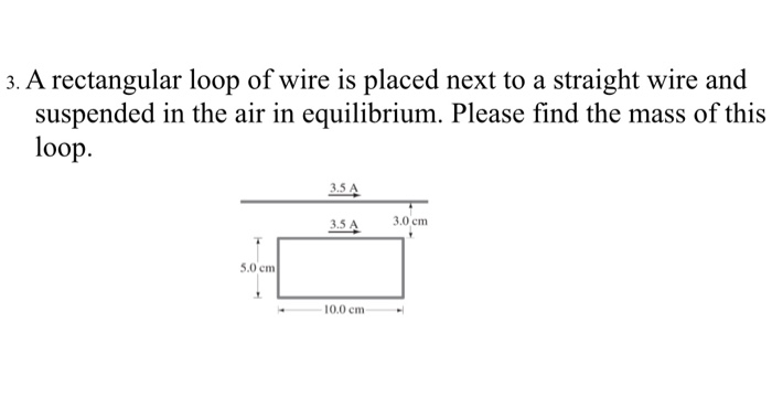 Solved 3. A rectangular loop of wire is placed next to a | Chegg.com