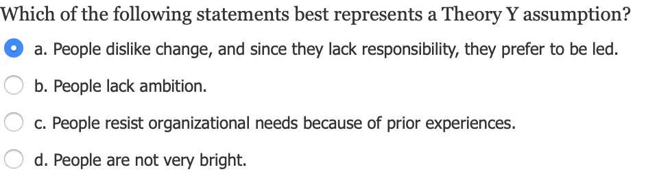 Solved Which of the following statements best represents a | Chegg.com