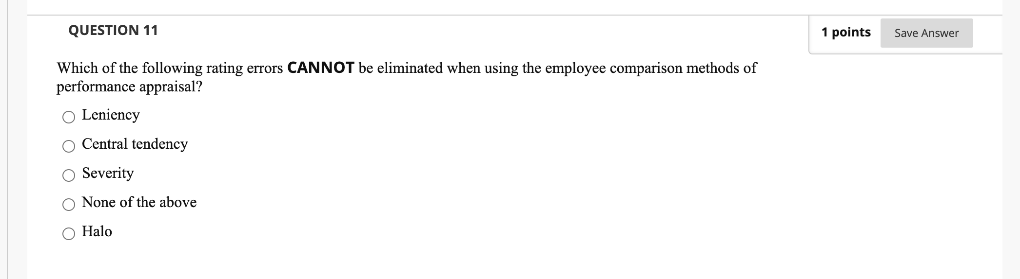 Solved QUESTION 11 1 points Save Answer Which of the | Chegg.com