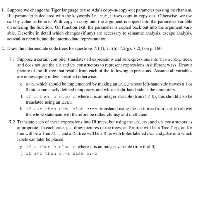 Tiger Language Reference Manual – OMXGT