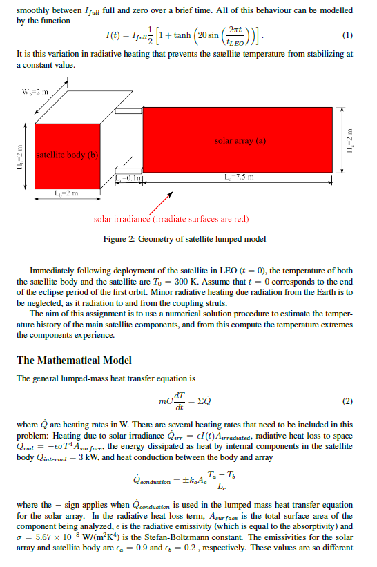 Introduction Thermal management of satellites such as | Chegg.com